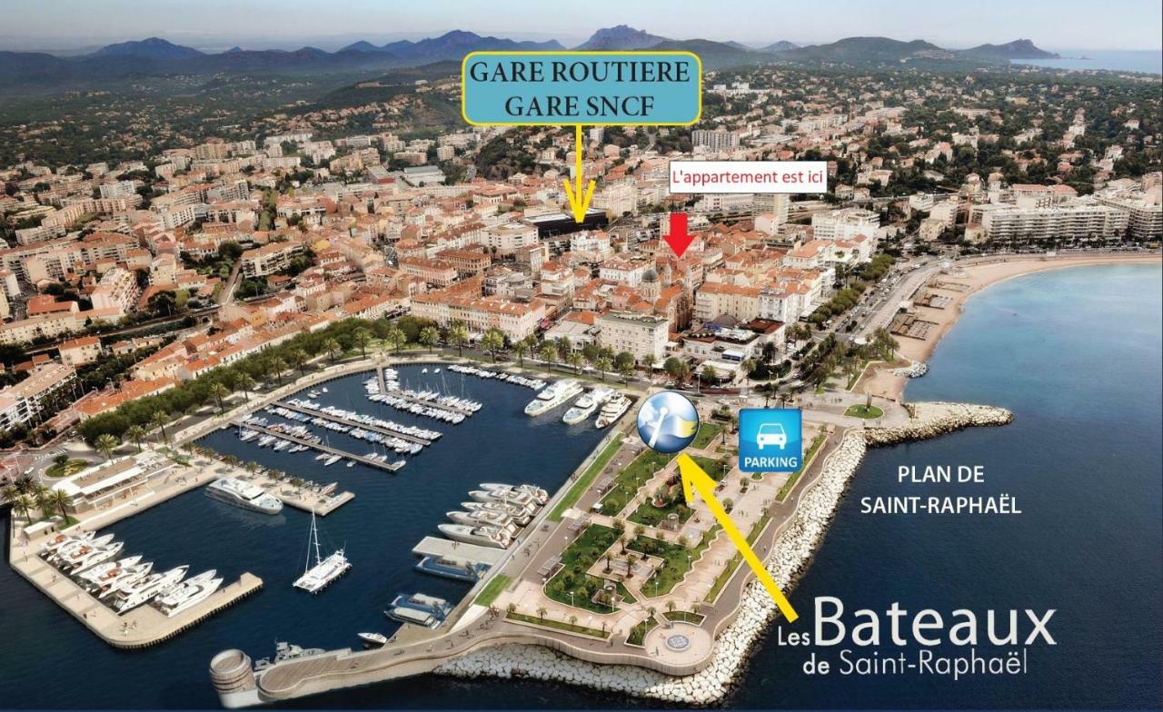 Nouveau F2 Calme Coeur De Ville 1Min De La Plage Saint-Raphaël Buitenkant foto